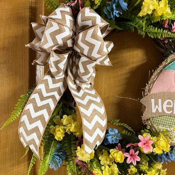 Easter grapevine wreath-18” - Picture 3 of 5